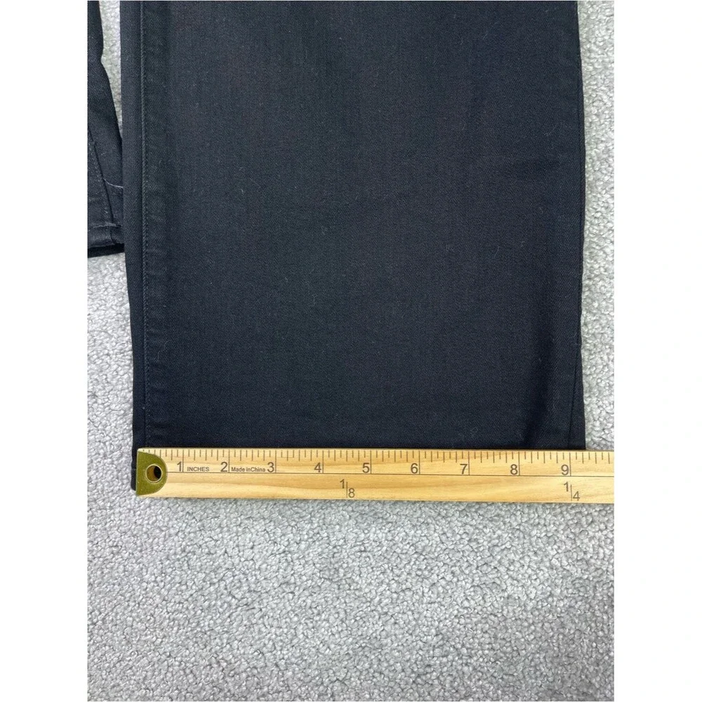 J. Crew Factory Jeans Women's 28 Black Wide Leg Cropped Slim Fit High Rise Denim